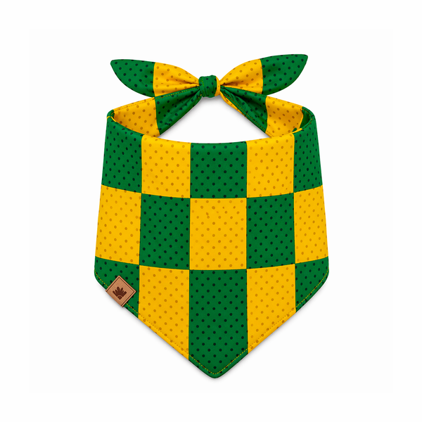 Bandana Brasil Poá Xadrez