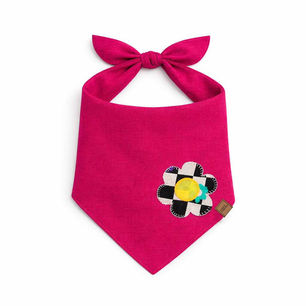 Bandana - Quadriculado Rosa
