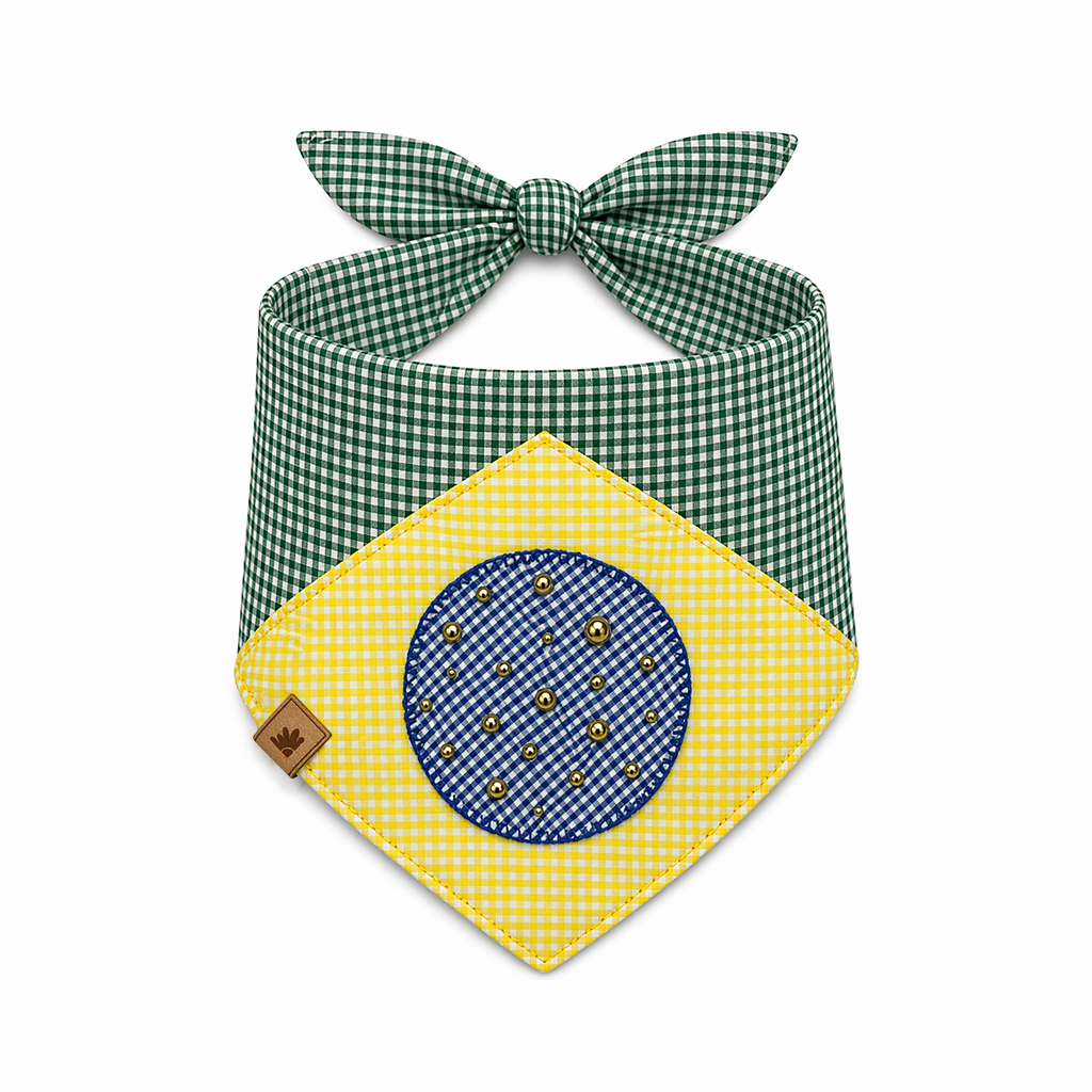 Bandana Quadriculado Verde