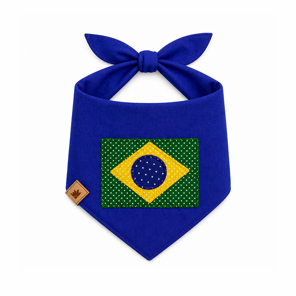 Bandana Brasil Bandeira Azul