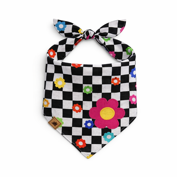 Bandana - Quadriculado Rosa