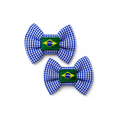 Laço Tic-Tac Quadriculado Azul