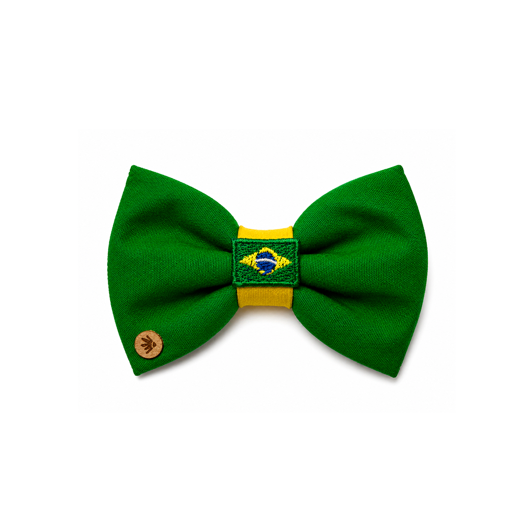 Gravata Borboleta Brasil Verde