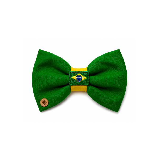Gravata Borboleta Brasil Verde