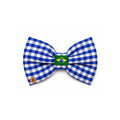 Gravata Borboleta Xadrez Azul
