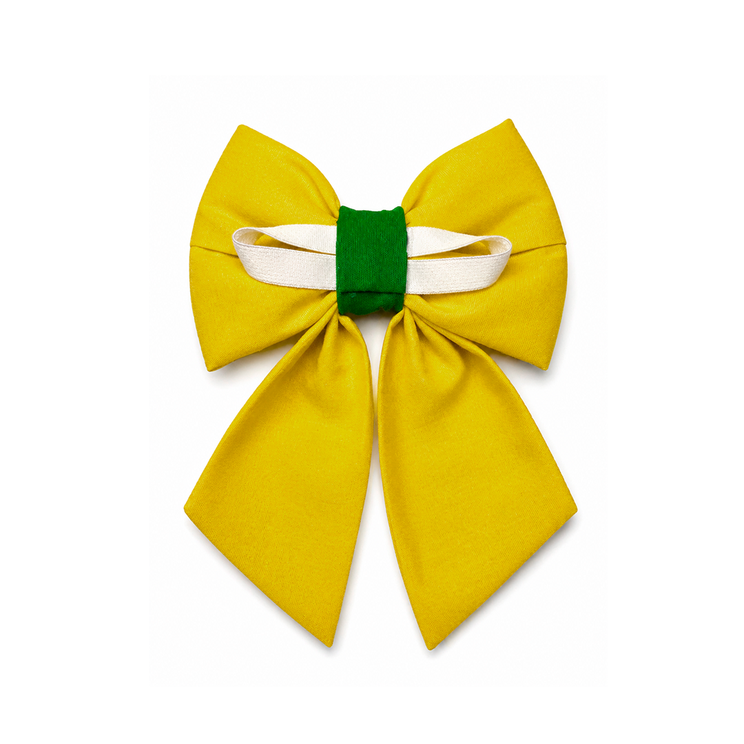 Laço Gravata Brasil Amarelo