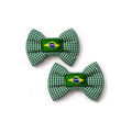Laço Tic-Tac Quadriculado Verde