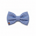 Gravata Borboleta Listrado Azul