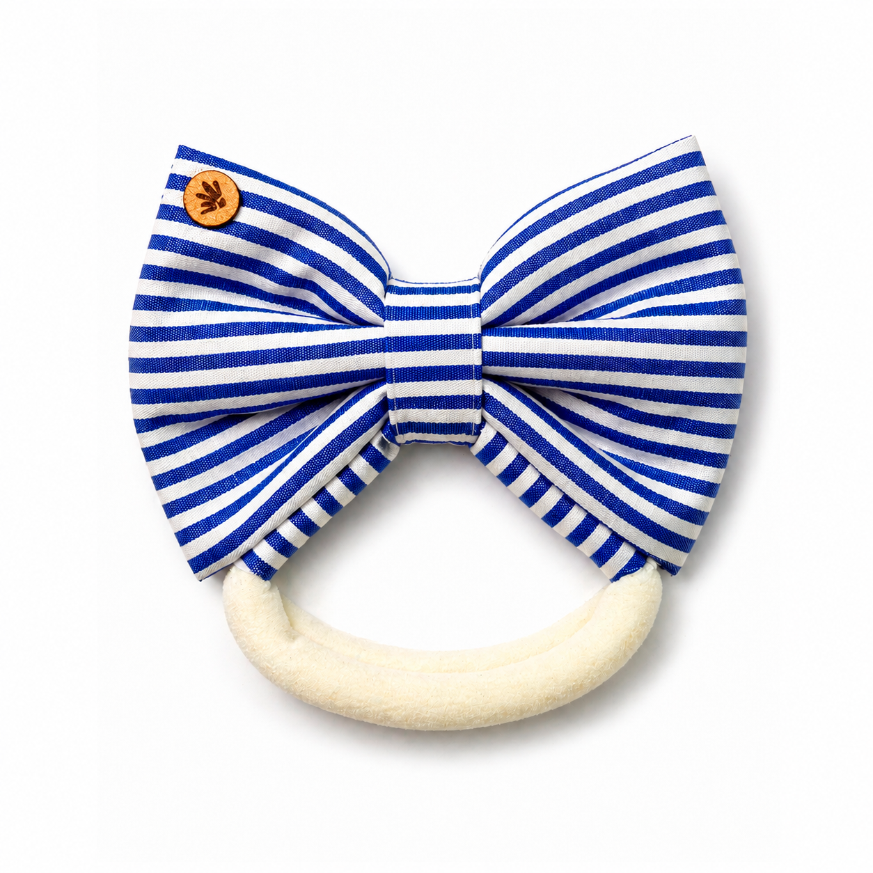 Laço Tiara Listrado Azul